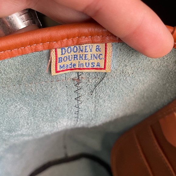 Dooney and Bourke AWL Mediterranean Blue Leather Tote Bucket Bag Purse R… - Picture 13 of 17